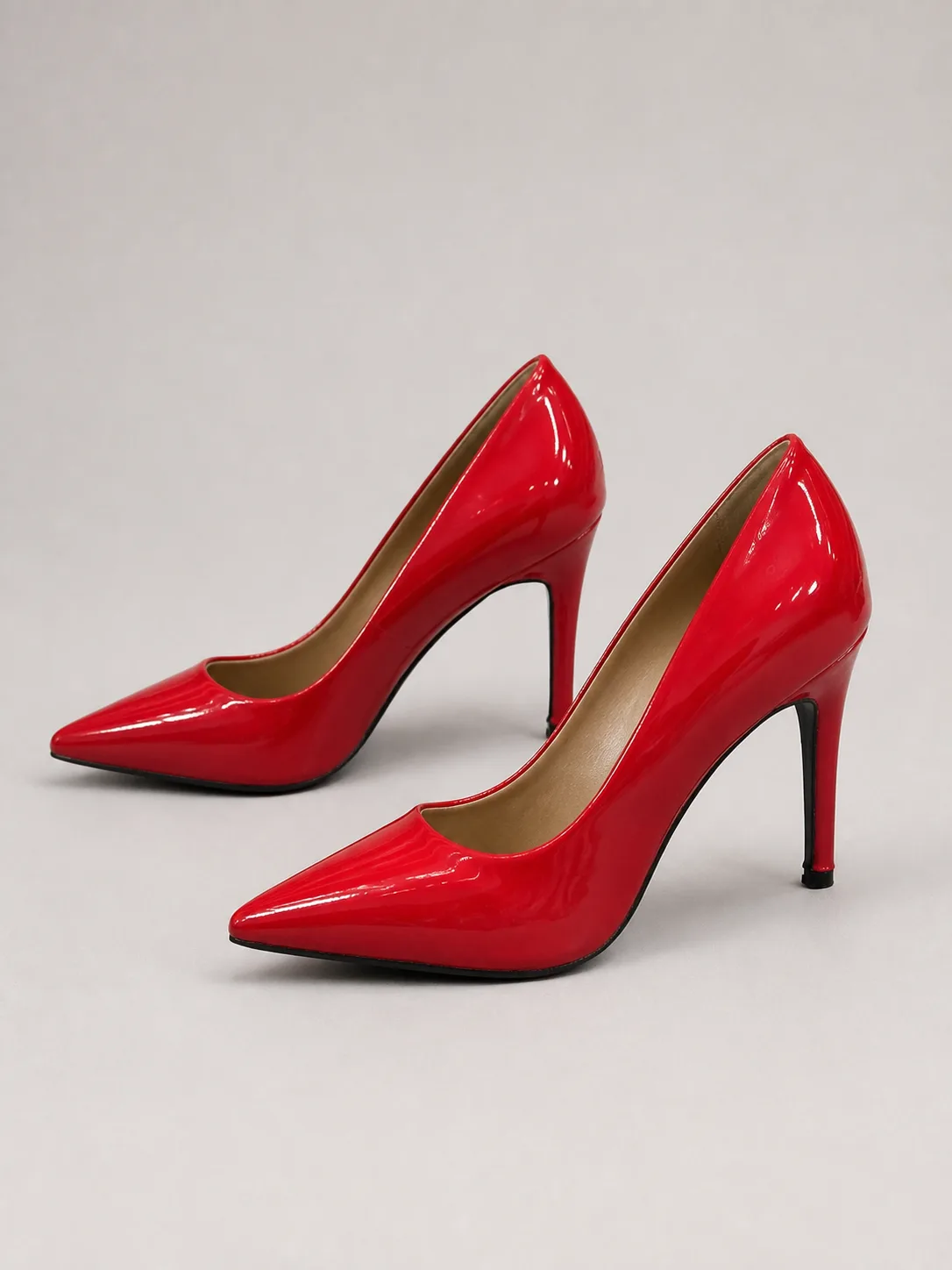 RED PATENT CLASSIC POINTED STILETTO PUMPS PRODUCT20