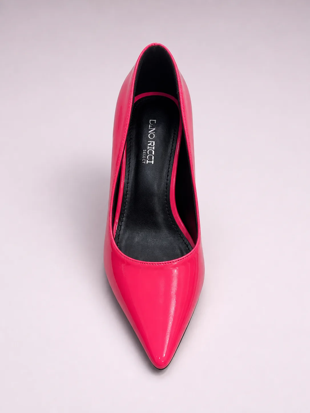 FUCHSIA PATENT POINTED STILETTO COURTS PRODUCT282